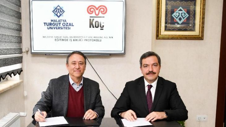 Malatya Turgut Özal Üniversitesi ve Koç Holding A.Ş. Arasında İş Birliği Protokolü